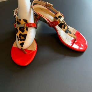 Antonio Melani Sandals  /SZ M/ Cheetah Print.